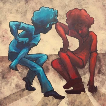 Image of Sunny War - Simple Syrup Blue & Red Split Vinyl