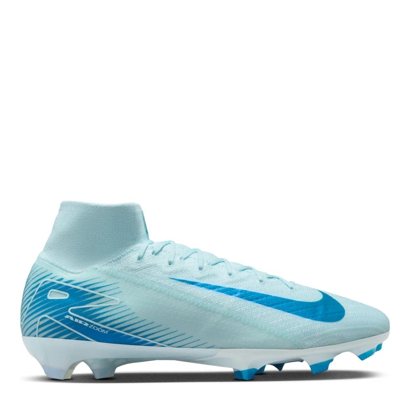 Image of Nike Mercurial Superfly 10 Elite Adults Firm Ground Football Boots Blue/Baltic male 3.5 (36)