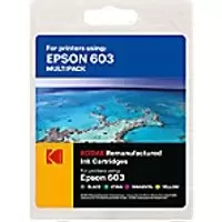 Image of Kodak Ink Cartridge Compatible with Epson 603 CMYK Pack of 4