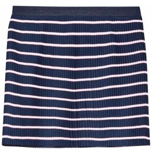 Image of Jack Wills Nara Pleated Stripe Skirt - Navy
