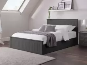 Image of Julian Bowen Maine 5ft King Size Anthracite Wooden Ottoman Bed Frame