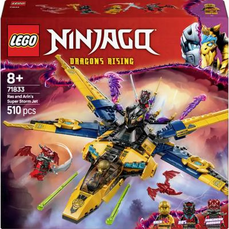 Image of LEGO LEGO NINJAGO Ras and Arin's Super Storm Jet Ninja Toy 71833