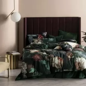Image of Linen House Winona Duvet Cover Set (Double) (Ivy Green) - Ivy Green