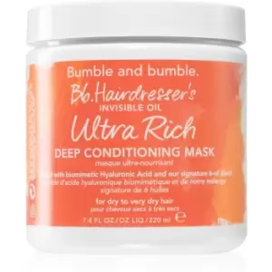 Image of Bumble and bumble Hairdresser's Invisible Oil Ultra Rich Deep Mask Nourishing Mask for Dry Hair 200ml