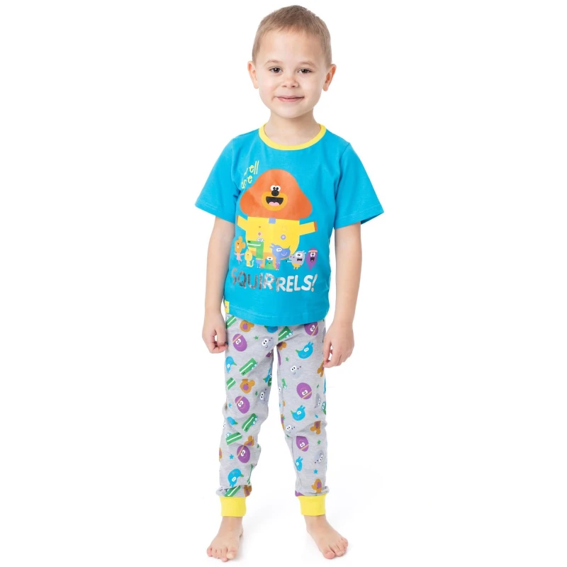 Image of Hey Duggee Short Sleeve Long Leg Pyjama Set Blue male