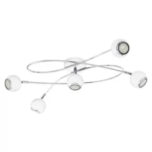 Image of EGLO Locanda White Chrome LED Ceiling Spotlight 5x3W Warm White - 94252