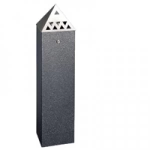 Image of Slingsby Pyramid Top Tower Bin 6.6 Litre Black 329260