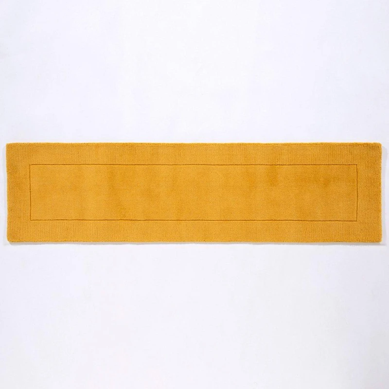 Image of Esselle Esme Wool Ochre Runner 60x230cm Yellow unisex 60x230cm