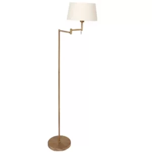 Image of Bella Floor Lamp with Tapered Shade Bronze Brushed