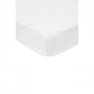 Image of Sheridan 1000tc Cotton Sateen Fitted Sheet - Snow