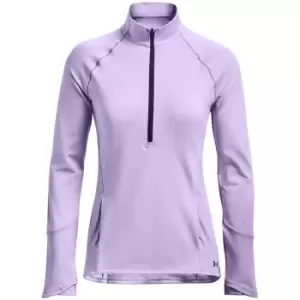 Image of Under Armour ColdGear half Zip Top Womens - Blue