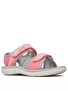 Image of Clarks Surfing Tide Kid Sandal, Pink, Size 10 Younger