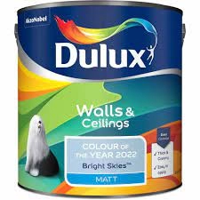 Image of Dulux Walls & Ceilings Bright Skies Matt Emulsion Paint 2.5L