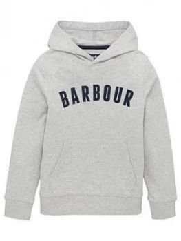 Image of Barbour Boys Logo Hoodie - Grey