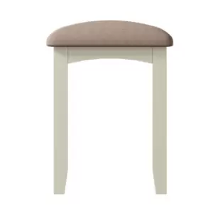 Image of Kettle Interiors Upholstered Wooden Dressing Table Stool
