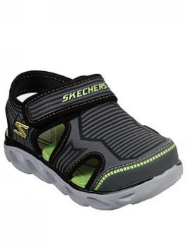 Image of Skechers Toddler Boys Hypno Splash Zotex Sandals - Charcoal, Size 4 Younger
