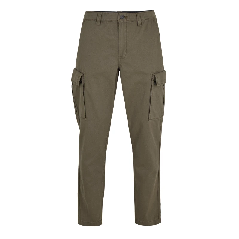 Image of Timberland Mens Twill Cargo Trousers Leaf Green male 32