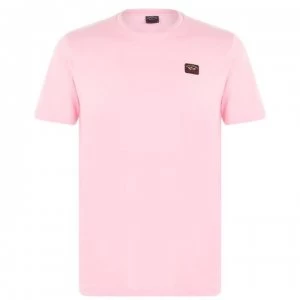 Image of Paul And Shark Basic Crew Neck T Shirt - Pink 113