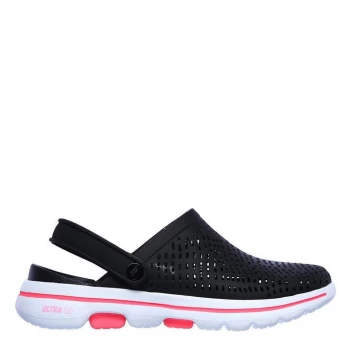 Image of Skechers Go Walk 5 Shoe - Black/Pink