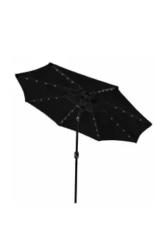 Image of Black 2.7m LED Tilt Parasol