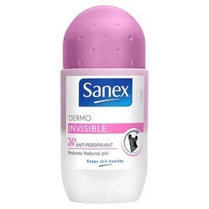 Image of Sanex Dermo Invisible Anti-Perspirant Roll On 50ml