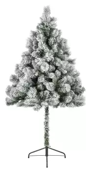Image of The Tree Company 6ft Flocked Parasol Christmas Tree
