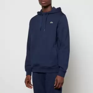 Image of Lacoste Mens Pullover Hoodie - Navy Blue - 3/S