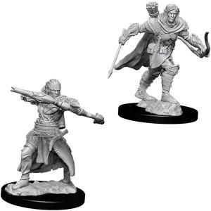 Image of Pathfinder Battles Deep Cuts Unpainted Miniatures - Male Half-Elf Ranger