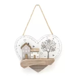 Image of 16CM Wooden Heart Sign
