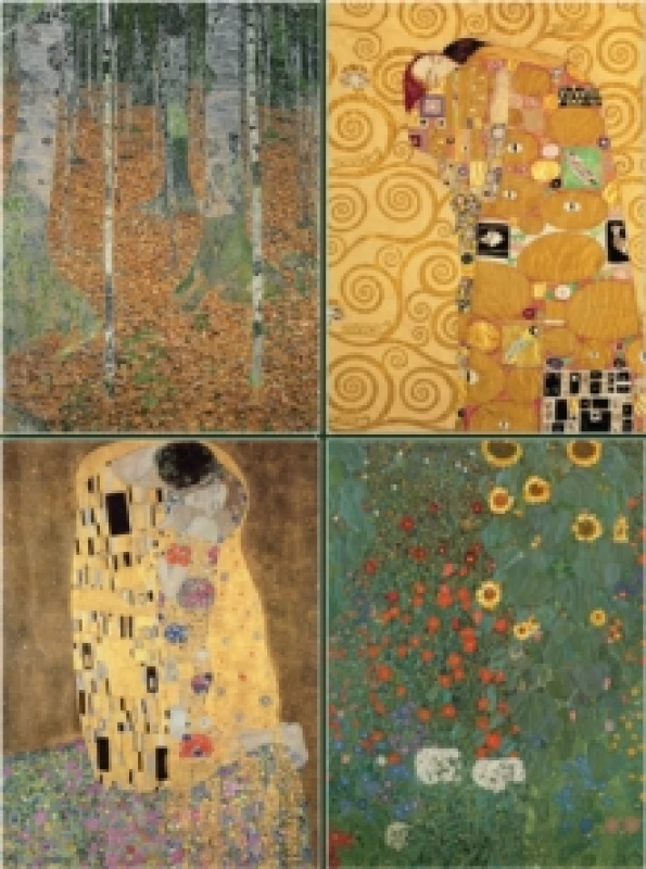 Image of Set of Four Magnetic Notepads: KLIMT. Paperback. By Peony Press Books