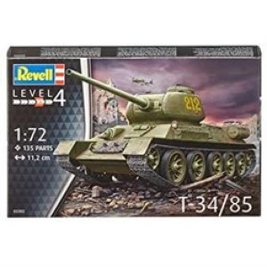 Image of T-34/85 1:72 Revell Model Kit