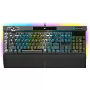 Image of Corsair K100 RGB Black OPX Switch Optical-Mechanical Gaming Keyboard - CH-912A01A-UK/RF - REFURBISHED