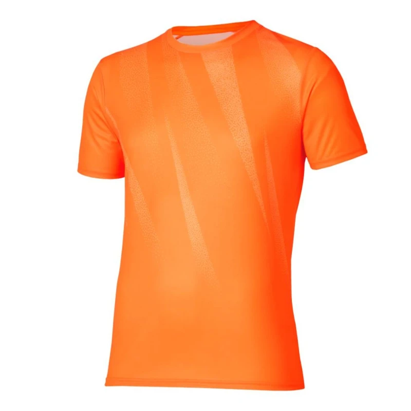 Image of Mizuno Core Graphic Short Sleeve Orange T-Shirt, Size L