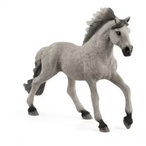 Image of Schleich Farm World Sorraia Mustang Stallion Toy Figure- Grey