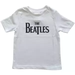 Image of The Beatles - Drop T Logo Kids 3-6 Months Toddler T-Shirt - White