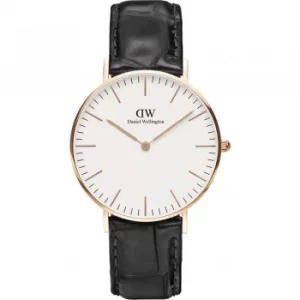 Image of Mens Daniel Wellington Classic 36mm Reading Watch