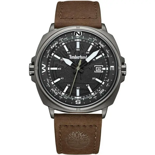 Image of Timberland Mens Timberland Watch One Size Grey and Brown 40469290000
