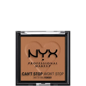 Image of NYX Professional Makeup Can't Stop Won't Stop Mattifying Lightweight Powder 7g (Various Shades) - Mocha