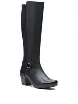 Image of Clarks Clarks Emslie March Wide Fit Knee High Boot