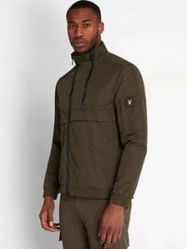 Image of Lyle & Scott Casuals Double Zip Jacket - Khaki Size M Men