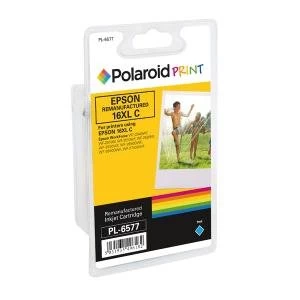 Image of Polaroid Epson 16XL Remanufactured Inkjet Cartridge Cyan T163240-COMP