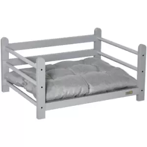 Image of 65cm Raised Pet Bed Elevated Dog bed For Small Sized Dogs Cushion - Pawhut