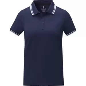 Image of Elevate Womens/Ladies Amarago Short-Sleeved Polo Shirt (L) (Navy)