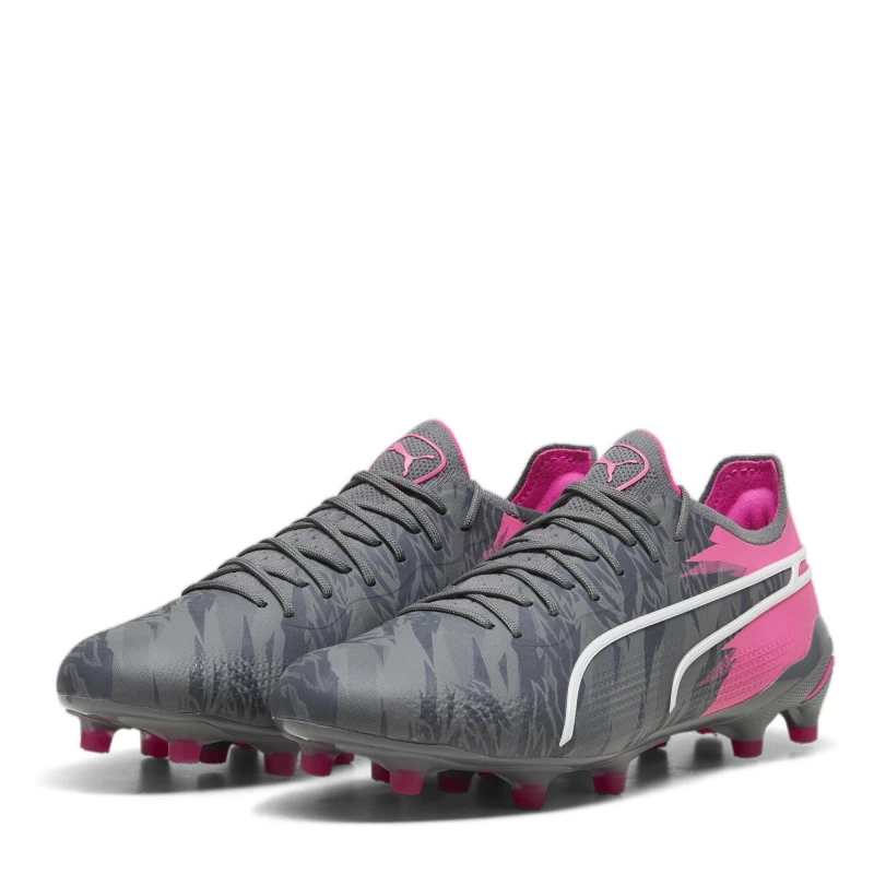 Image of Puma King Ultimate Firm Ground Football Boots - Grey Grey 6