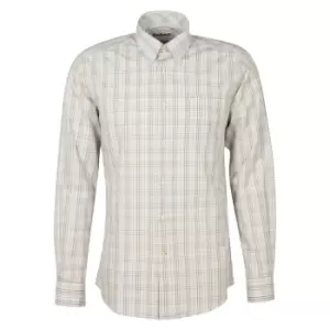 Image of Barbour Mens Alnwick Tailored Shirt Red Medium