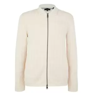 Image of Ted Baker Branm Full Zip Cardigan - Beige