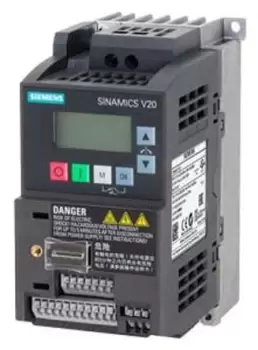 Image of Siemens SINAMICS V20 Inverter Drive, 1-Phase In, 0 550Hz Out, 0.55 kW, 230 V ac, 3.2 A