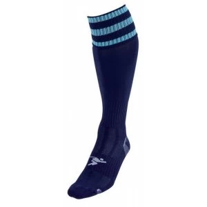 Image of PT 3 Stripe Pro Football Socks Boys Navy/Sky