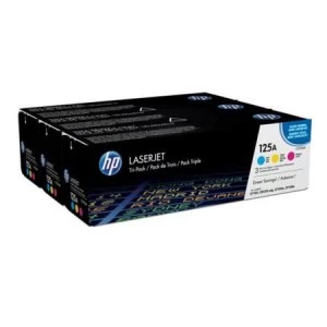 Image of HP 125A Tri Colour Laser Toner Ink Cartridge