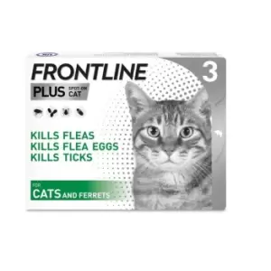 Image of Frontline Plus Flea & Tick Treatment Cat, One Size